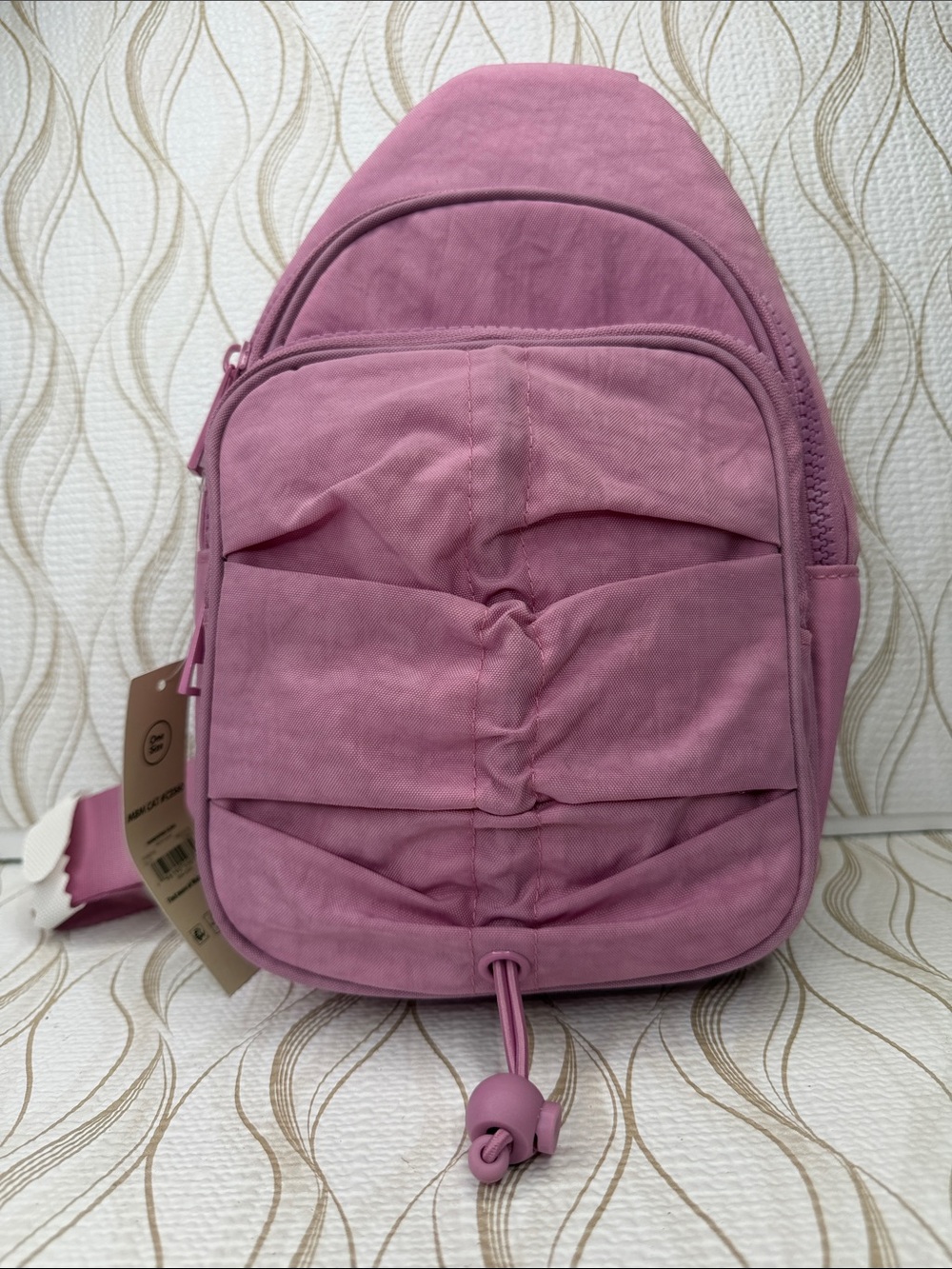 No Boundaries Purple Sling Backpack Crossbody Bag